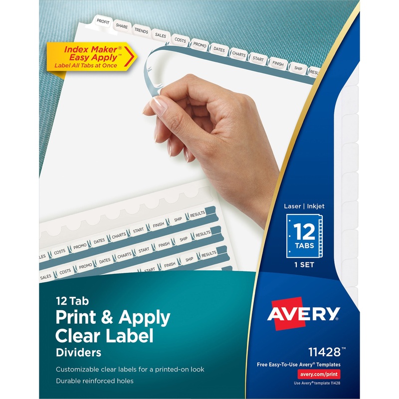 Avery Index Maker Index Divider – AVE11428