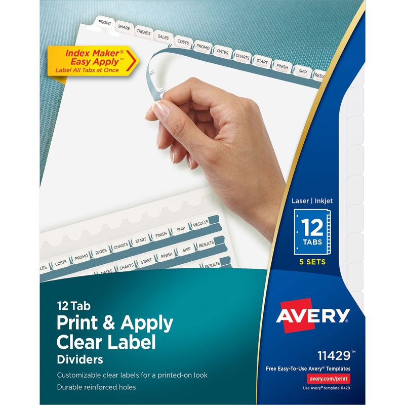 Avery Index Maker Index Divider – AVE11429