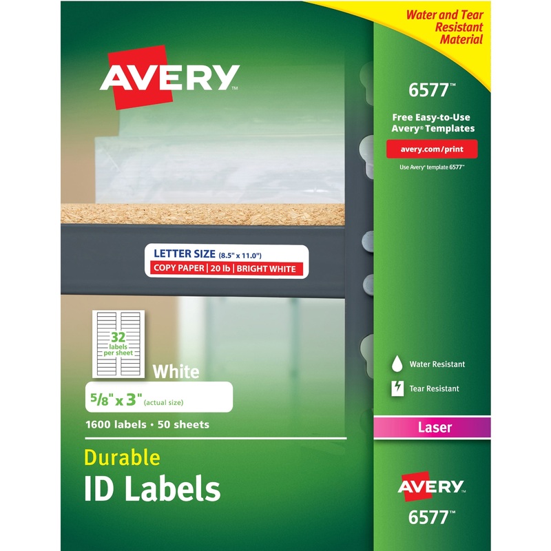 Avery Permanent Durable ID Laser Labels – AVE6577