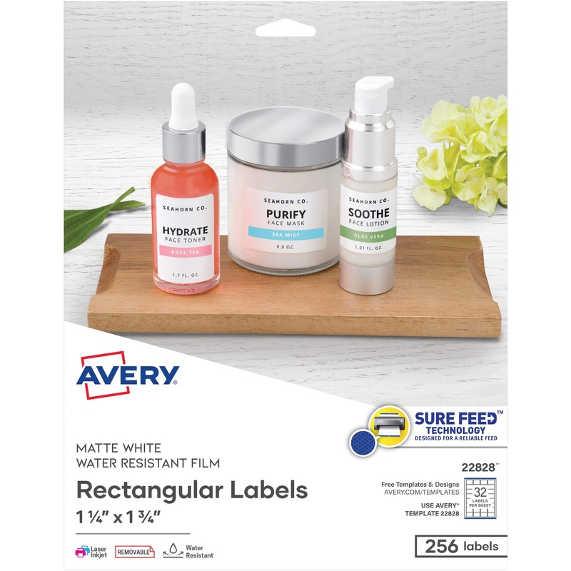 Avery Removable Durable Rectangle Labels – AVE22828