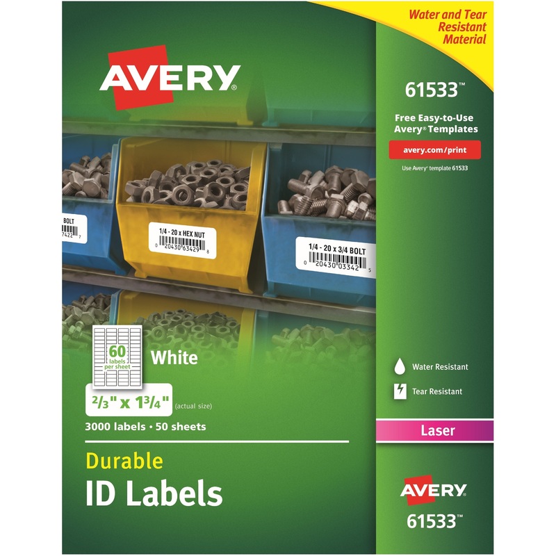 Avery TrueBlock ID Label – AVE61533