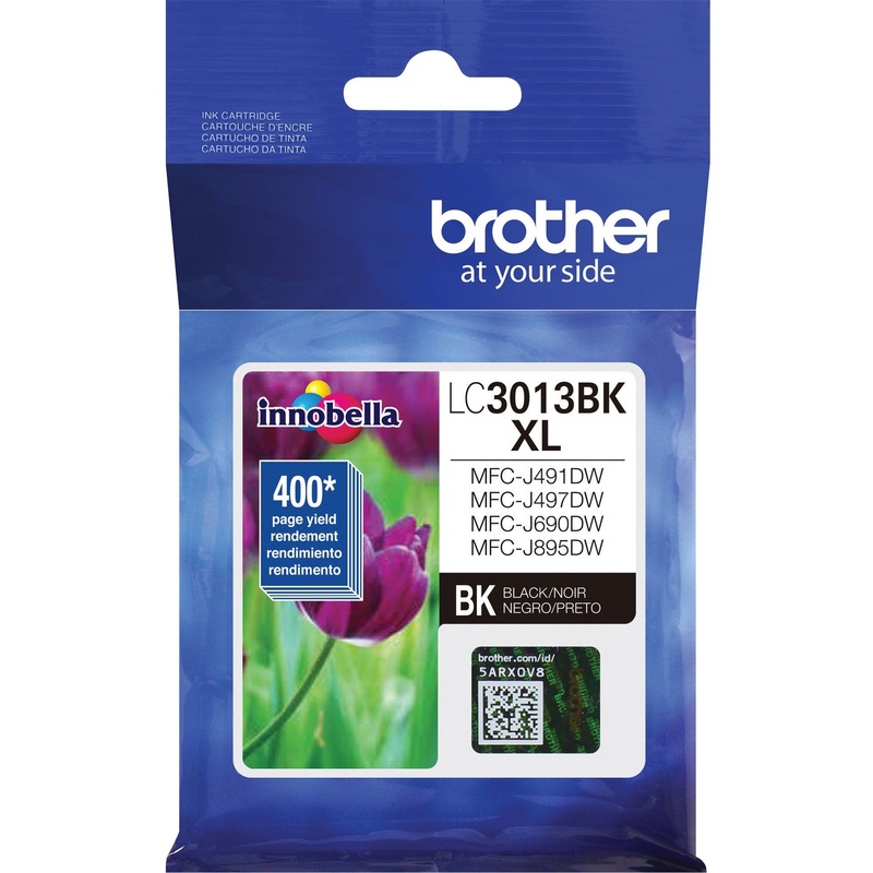 Brother LC3013BK Original High Yield Inkjet Ink Cartridge – Single Pack – Black – 1 Each – BRTLC3013BK
