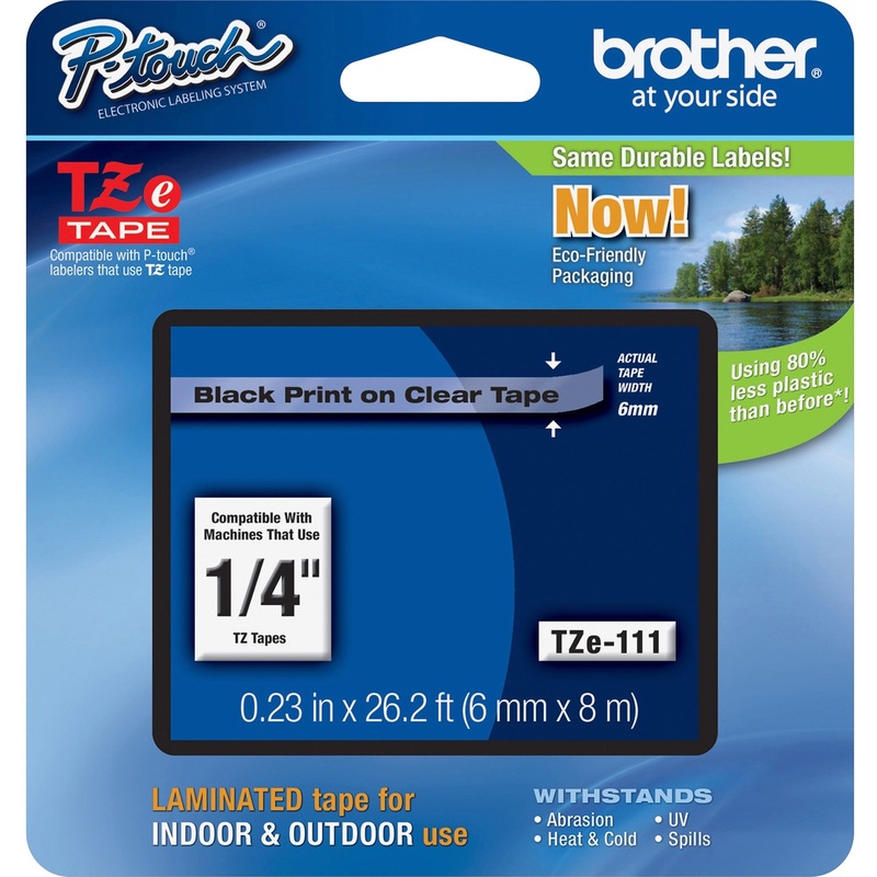 Brother P-touch TZe Laminated Tape Cartridges – BRTTZE111