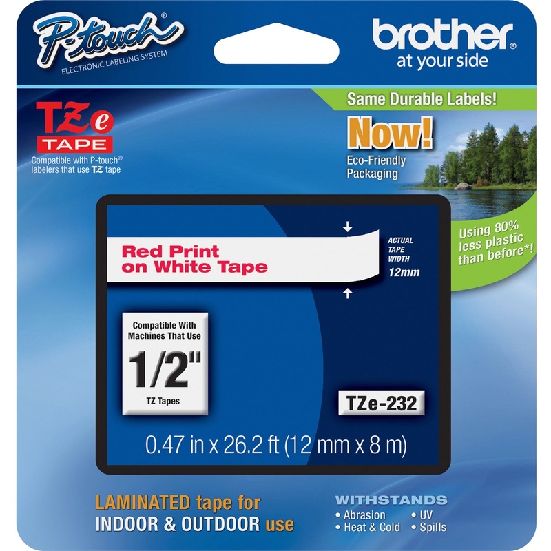 Brother P-touch TZe Laminated Tape Cartridges – BRTTZE232