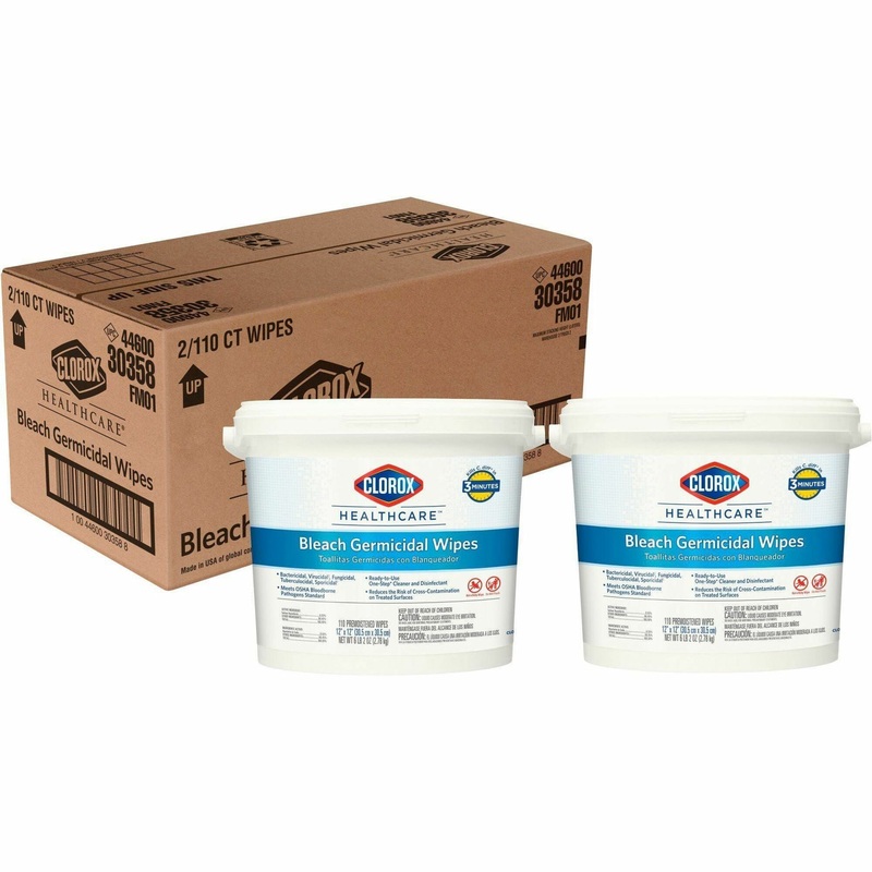 Clorox Healthcare Bleach Germicidal Wipes – CLO30358CT