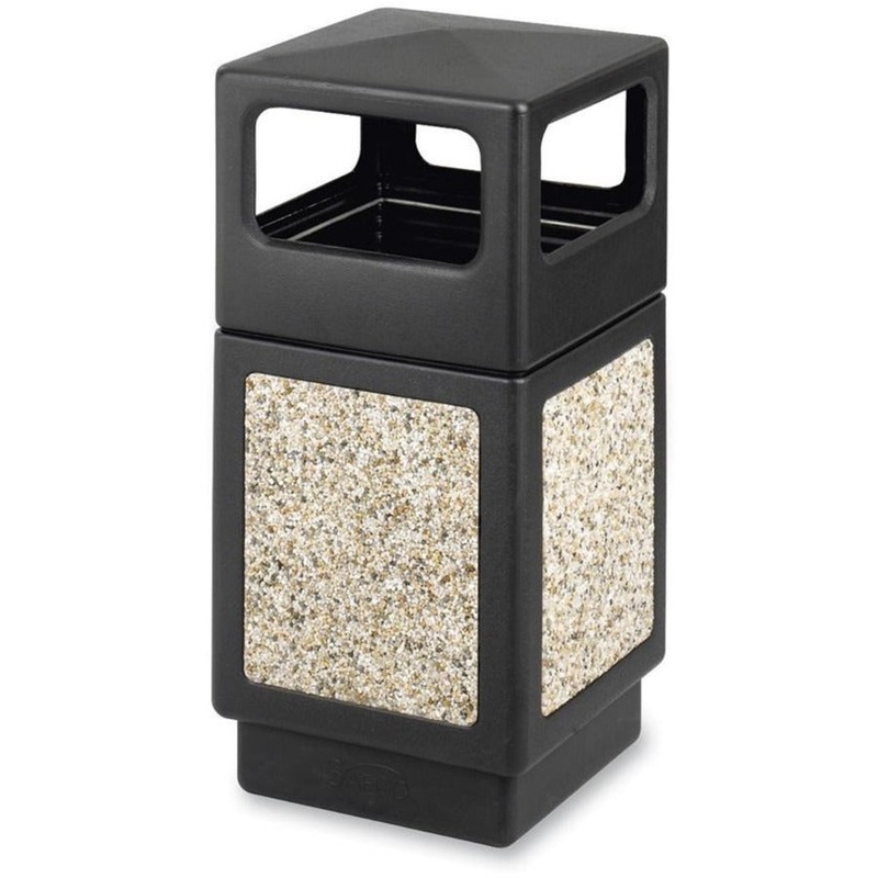 Safco Indoor/outdoor Square Receptacles – SAF9472NC