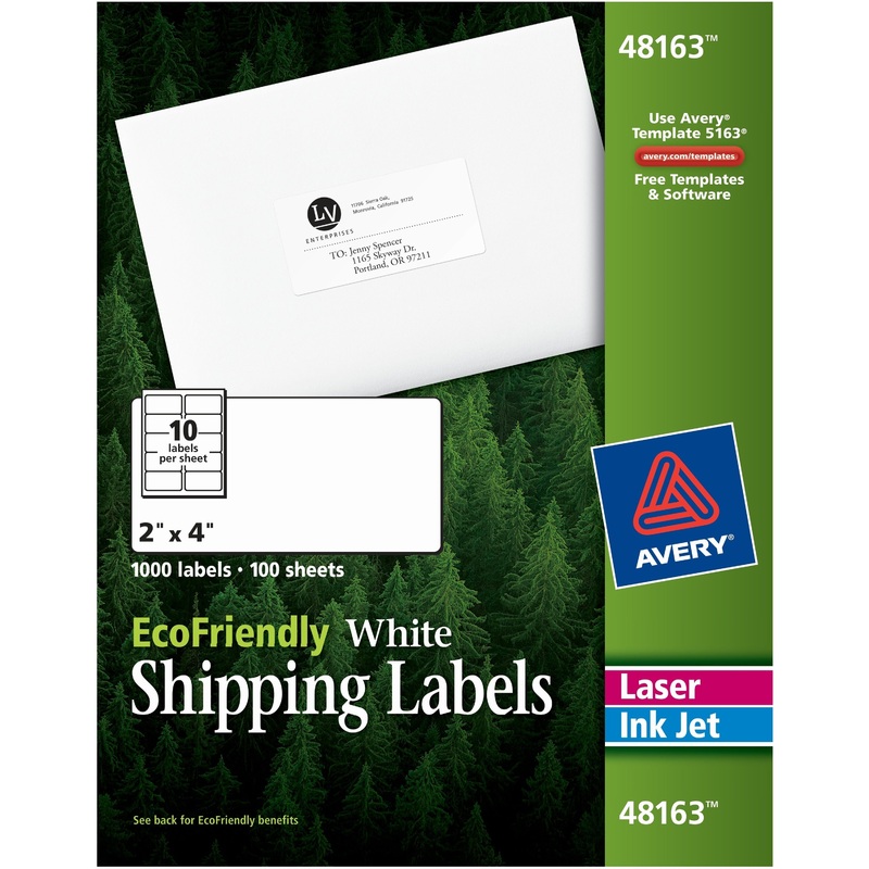 Avery EcoFriendly Shipping Label – AVE48163