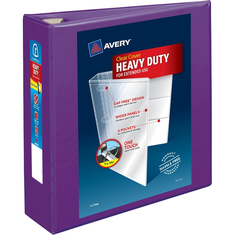 Avery Heavy-Duty View Purple 3 Binder (79810) – AVE79810