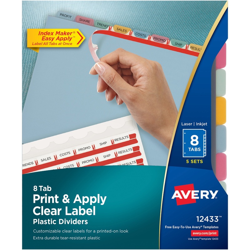 Avery Index Maker Index Divider – AVE12433