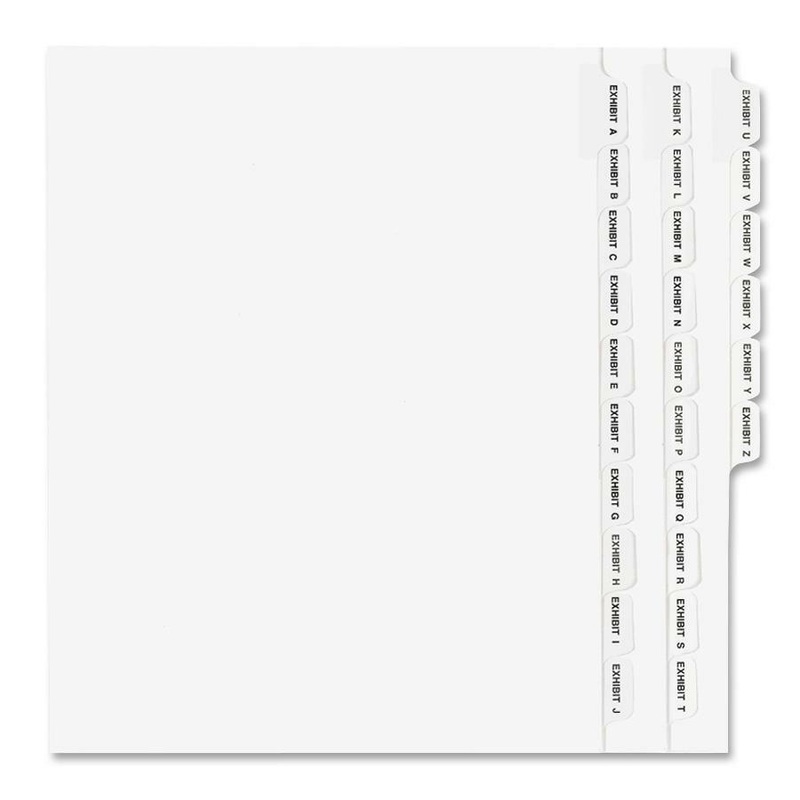 Avery Standard Collated Legal Exhibit Divider Sets – Avery Style – AVE01370