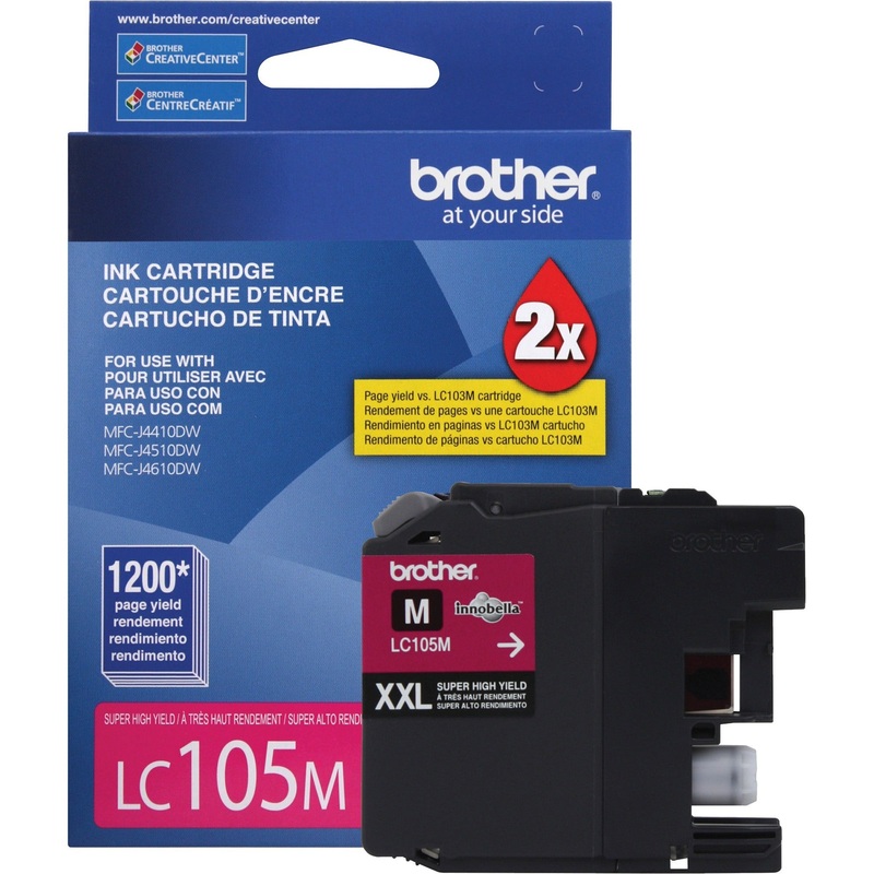 Brother Genuine Innobella LC105M Super High Yield Magenta Ink Cartridge – BRTLC105M