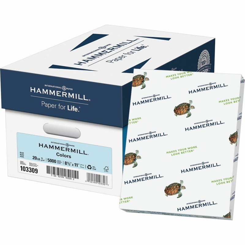 Hammermill Colors Recycled Copy Paper – Blue – HAM103309