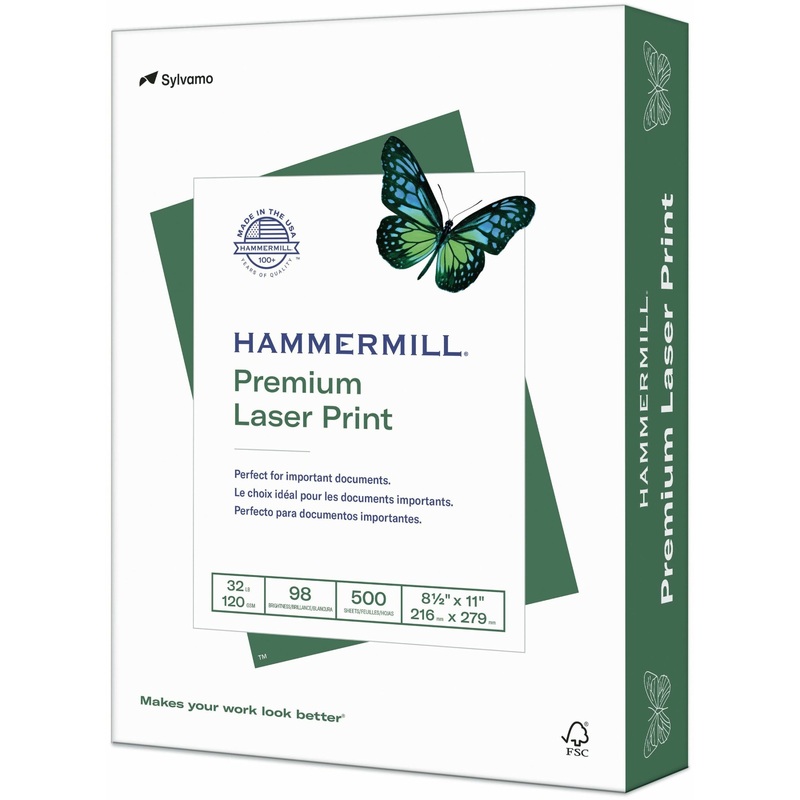 Hammermill Premium Laser Print Paper for Color Copiers & Laser Printers – White – HAM104646