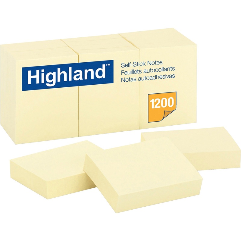 Highland Self-Sticking Notepads – MMM6539YW