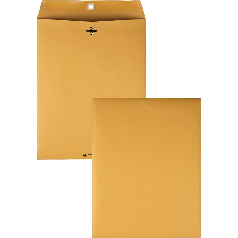 Quality Park 10 x 13 Clasp Envelopes with Moisture-Activated Adhesive – QUA37897