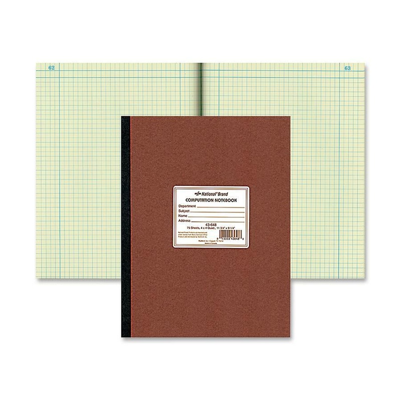 Rediform Quad Ruled Lab Computation Notebook – RED43648