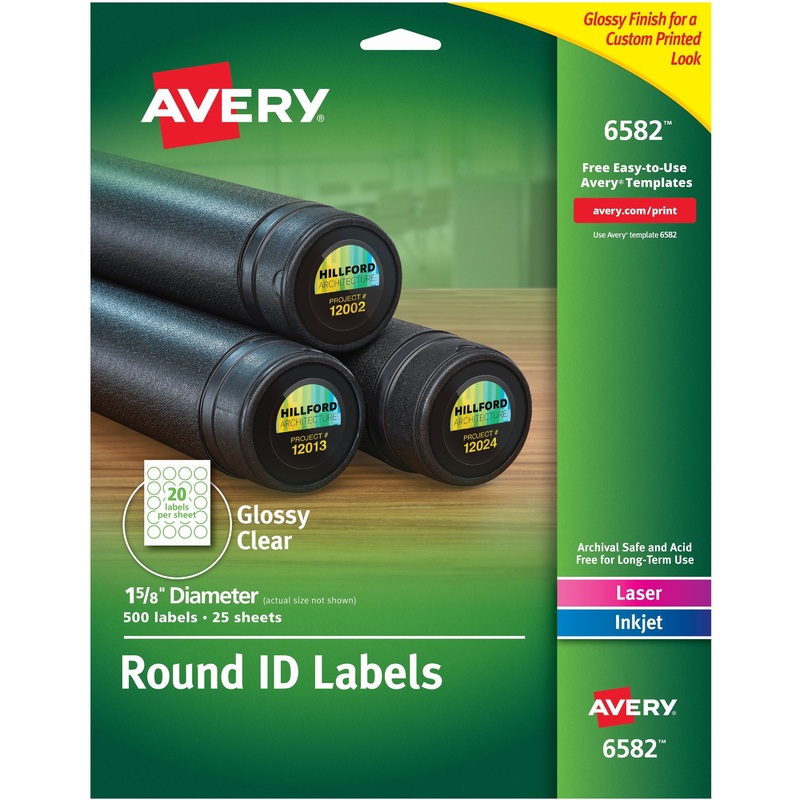 Avery Glossy Permanent Multipurpose Round Labels – AVE6582