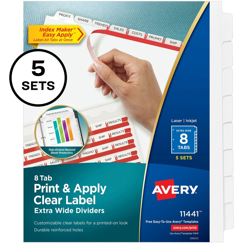 Avery Index Maker Index Divider – AVE11441