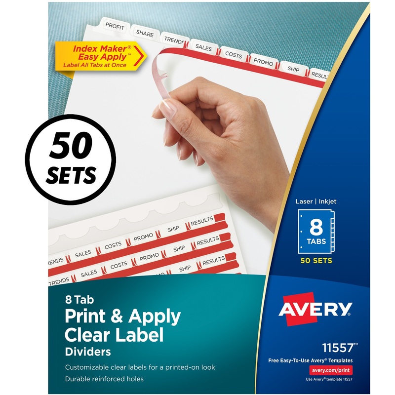 Avery Index Maker Index Divider – AVE11557