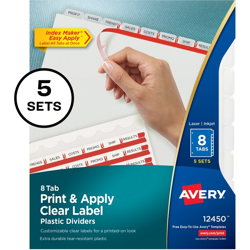 Avery Index Maker Index Divider – AVE12450