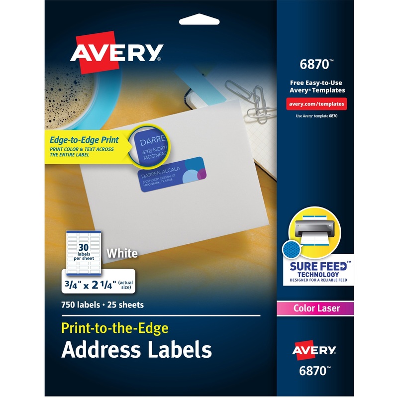 Avery Print-to-the-Edge Copier Address Labels – AVE6870