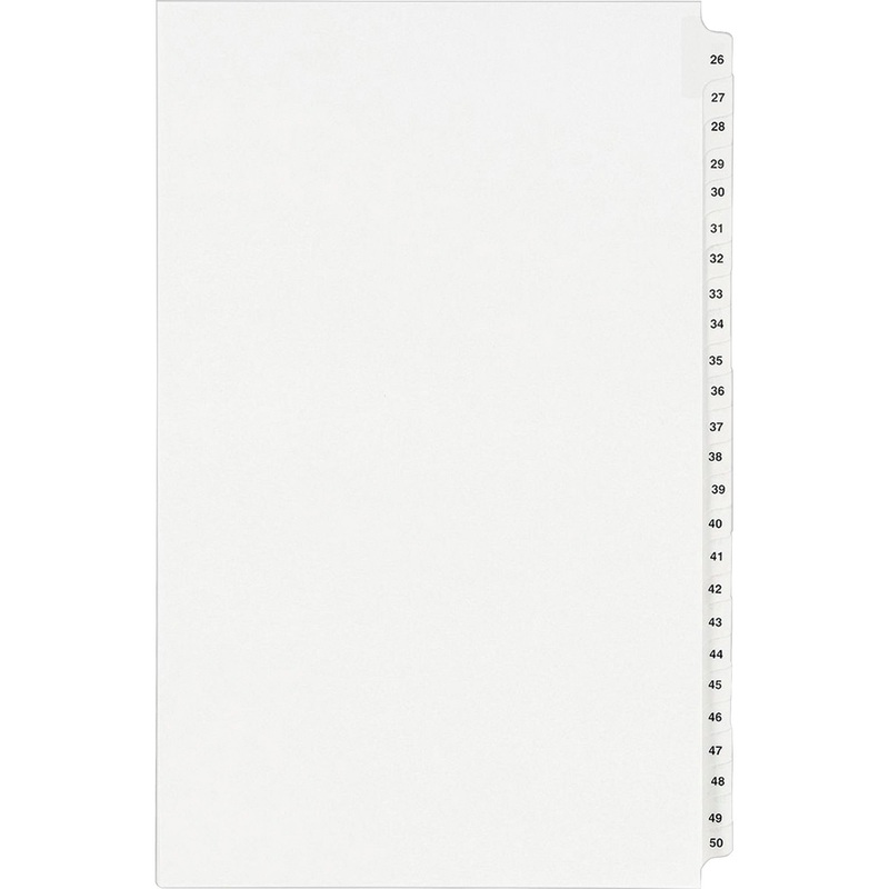Avery Standard Collated Legal Exhibit Divider Sets – Avery Style – AVE01431