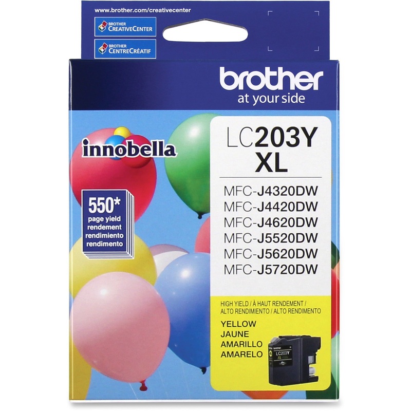 Brother Genuine Innobella LC203Y High Yield Yellow Ink Cartridge – BRTLC203Y