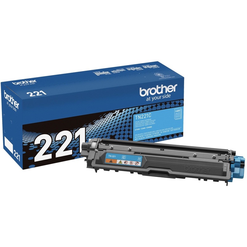 Brother Genuine TN221C Cyan Toner Cartridge – BRTTN221C
