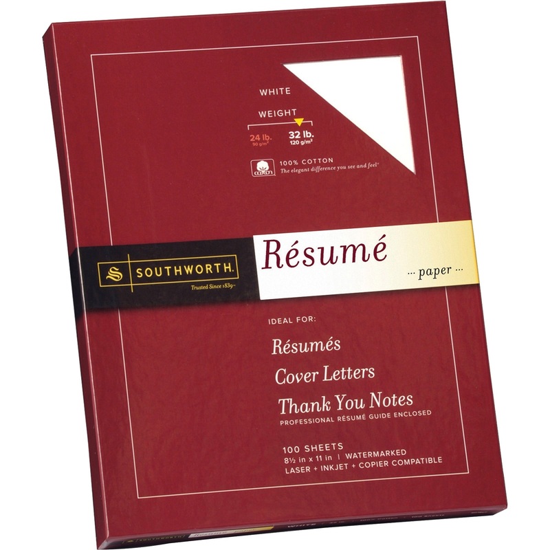 Southworth 100% Cotton Resume Paper – SOURD18CF