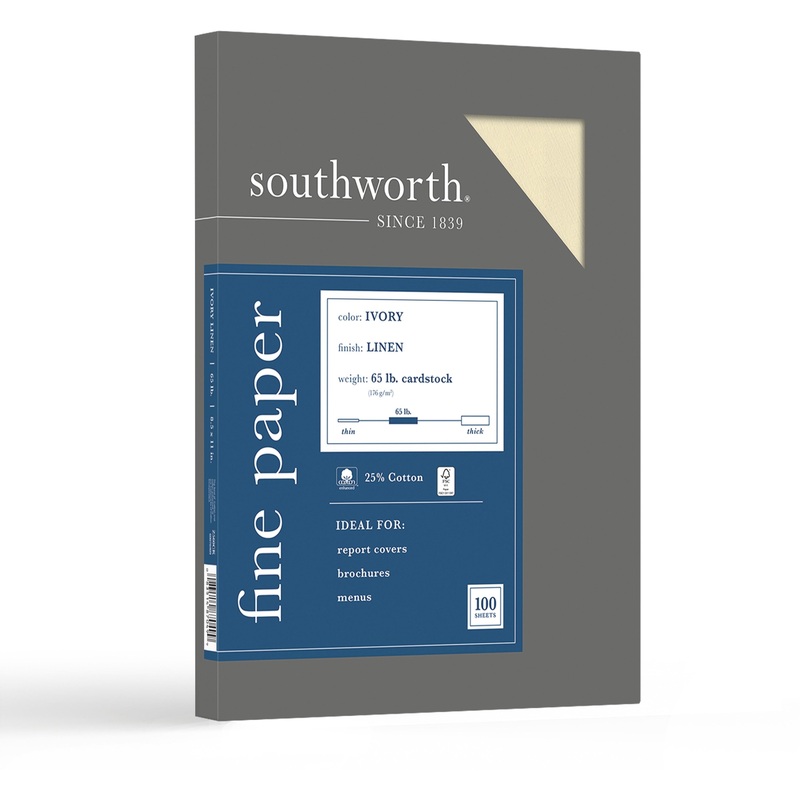 Southworth 25% Cotton Linen Business Cover Stock – SOUZ560CK