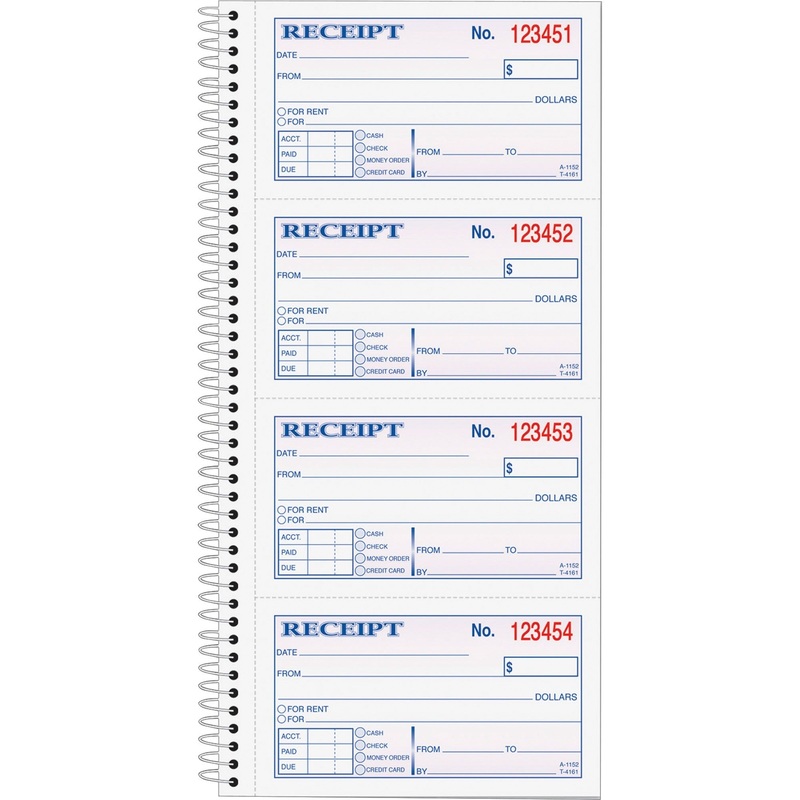 TOPS Carbonless 2-part Money Receipt Book – TOP4161
