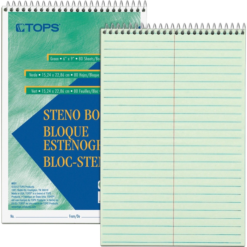 TOPS Steno Book – TOP8021|No|Wire Bound