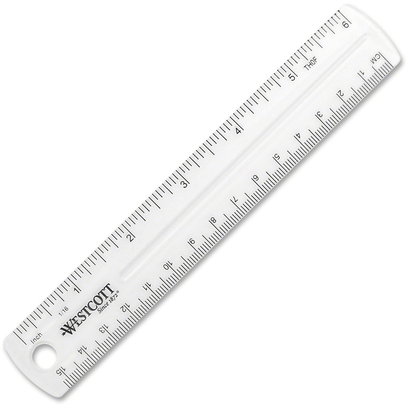 Westcott Clear Plastic Ruler – ACM45016