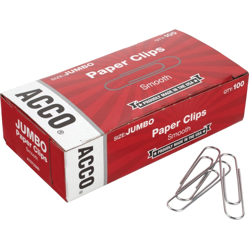 ACCO Economy Jumbo Smooth Paper Clips – ACC72580