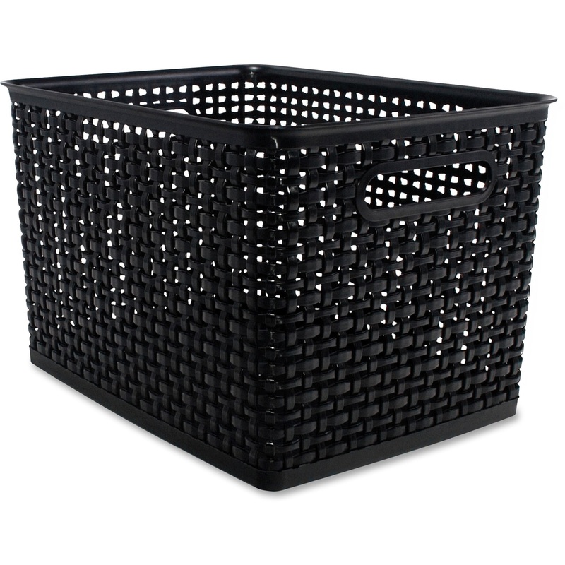 Advantus Plastic Weave Bin – AVT40328