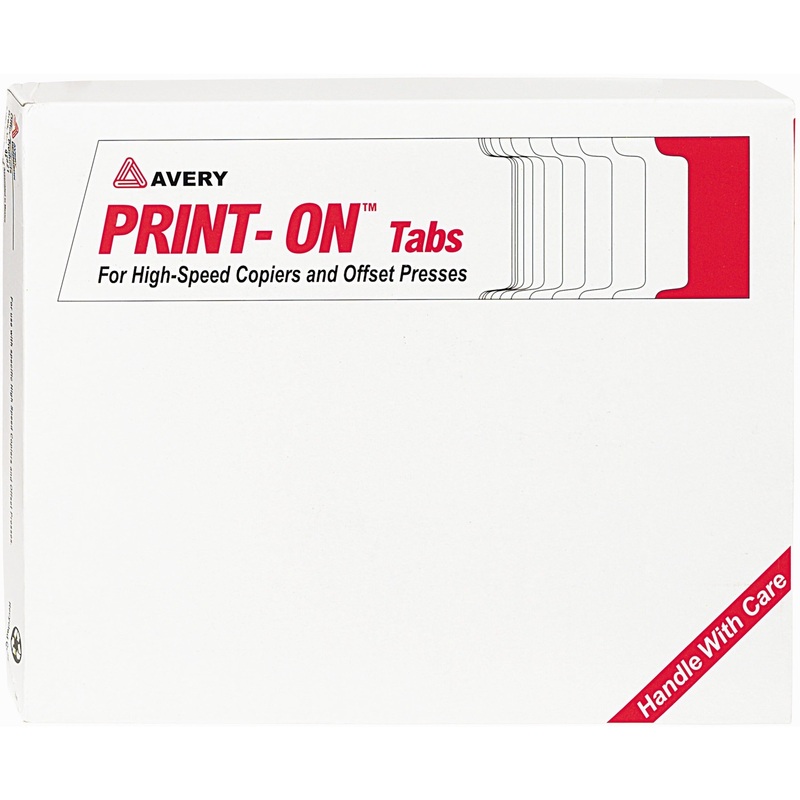 Avery 3-Hole Punched Copier Tabs – AVE20416