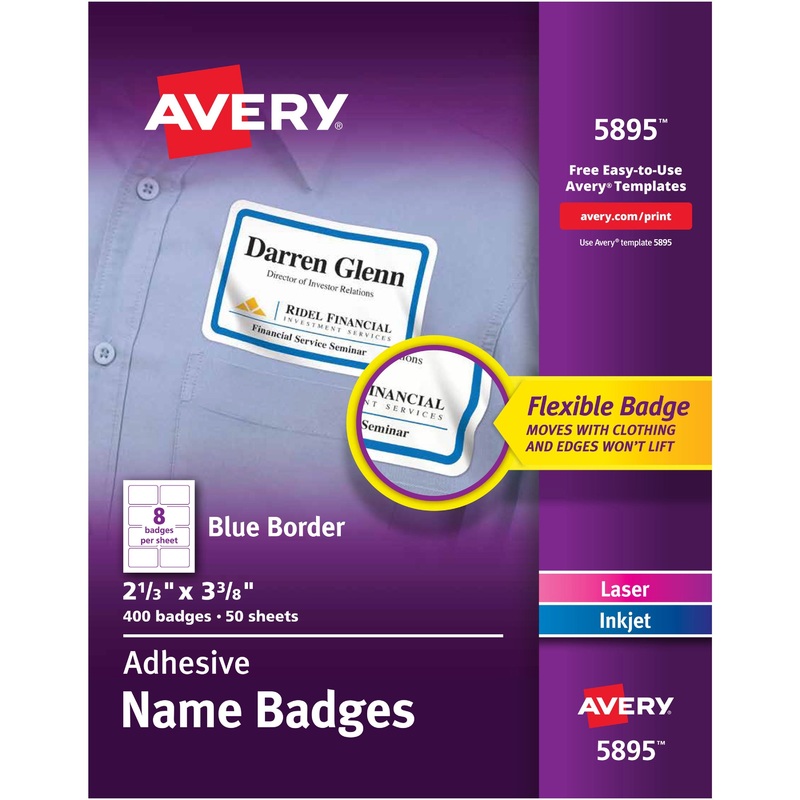 Avery Adhesive Name Badges – AVE5895