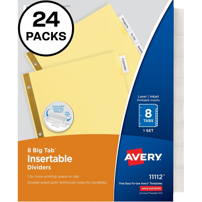 Avery Big Tab Insertable Dividers – AVE11115