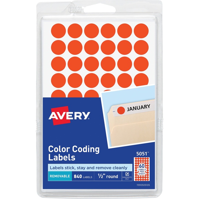 Avery Color-Coding Labels – AVE05051
