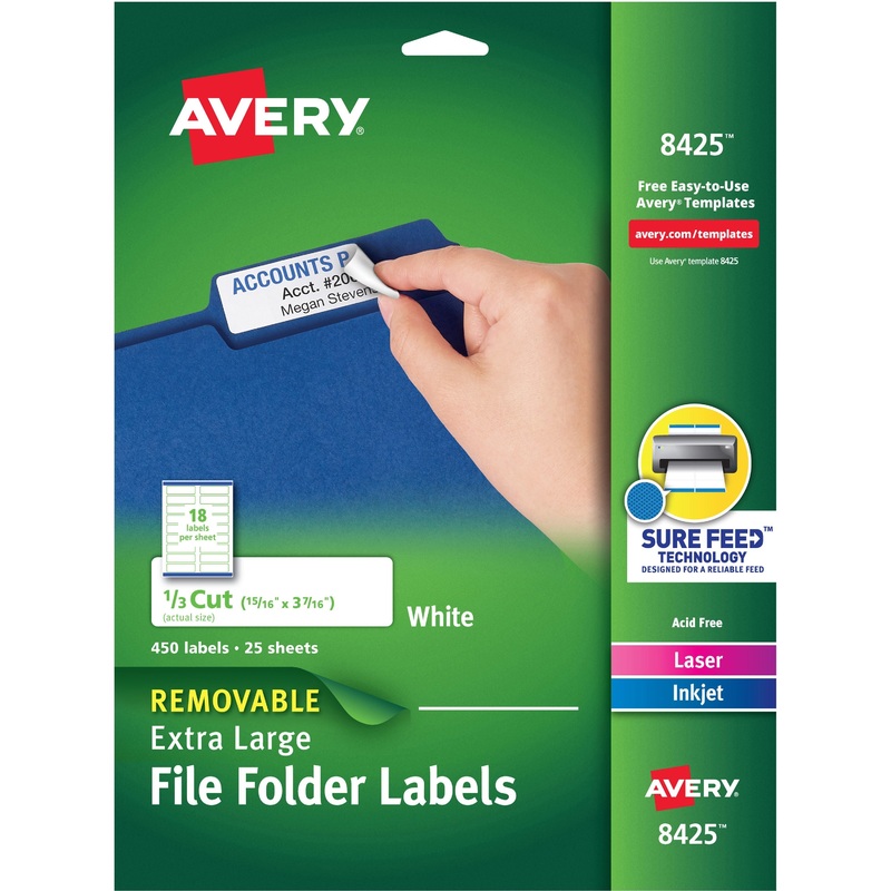 Avery Extra-large TrueBlock Filing Labels – AVE8425