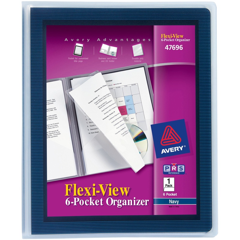 Avery Flexi-View Letter Pocket Folder – AVE47696