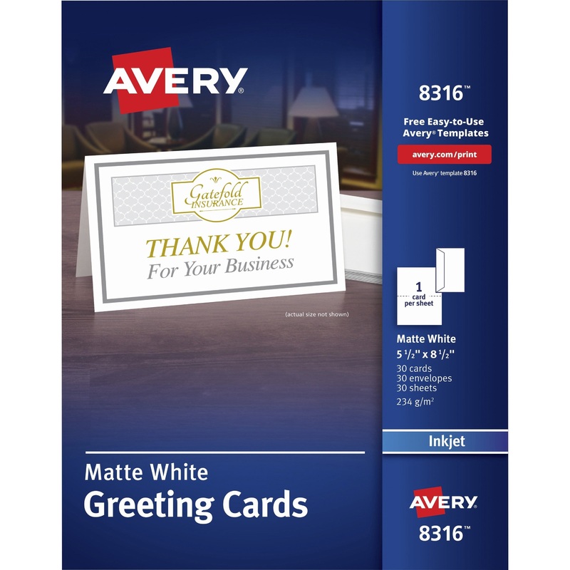 Avery Half-fold Greeting Cards – AVE8316