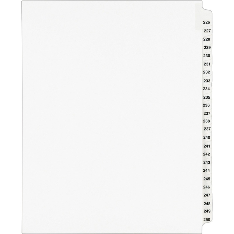 Avery Standard Collated Legal Exhibit Divider Sets – Avery Style – AVE01339