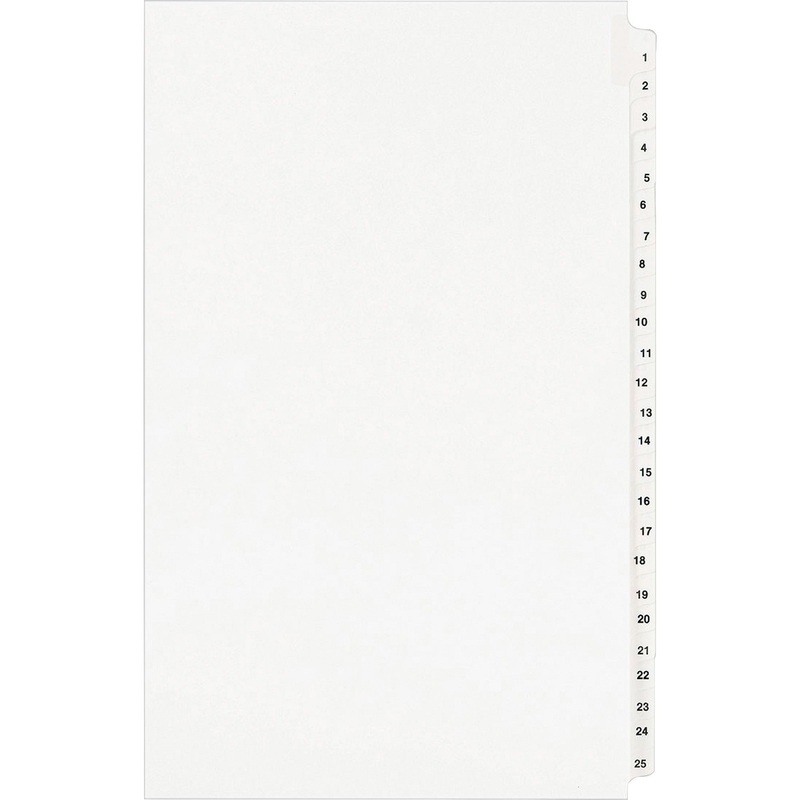 Avery Standard Collated Legal Exhibit Divider Sets – Avery Style – AVE01430