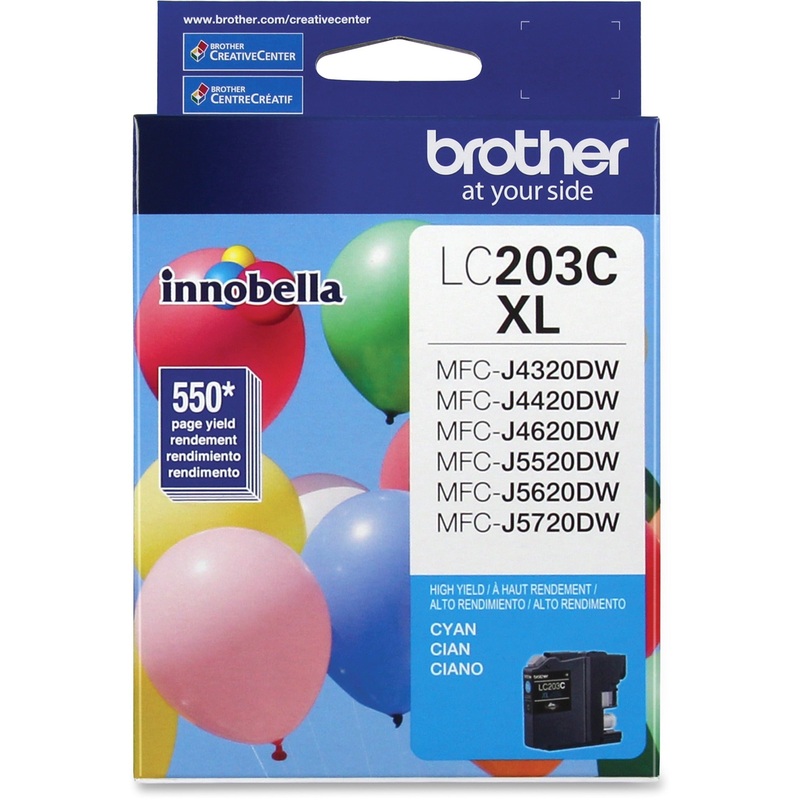 Brother Genuine Innobella LC203C High Yield Cyan Ink Cartridge – BRTLC203C