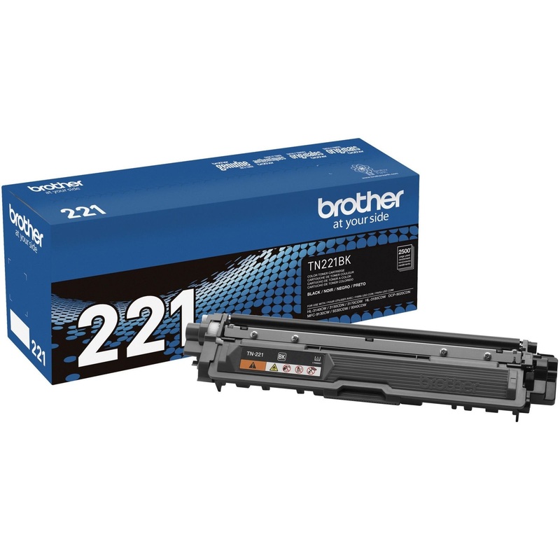Brother Genuine TN221BK Black Toner Cartridge – BRTTN221BK