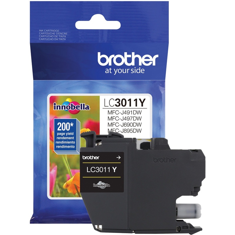 Brother LC3011Y Original Standard Yield Inkjet Ink Cartridge – Single Pack – Yellow – 1 Each – BRTLC3011Y
