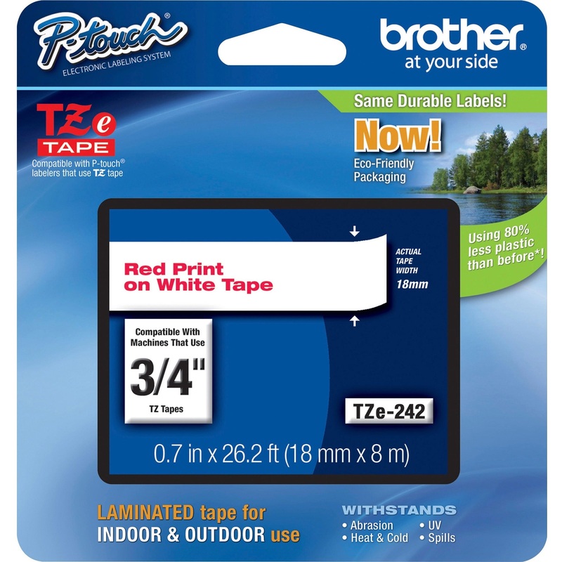 Brother P-Touch TZe Laminated Tape – BRTTZE242