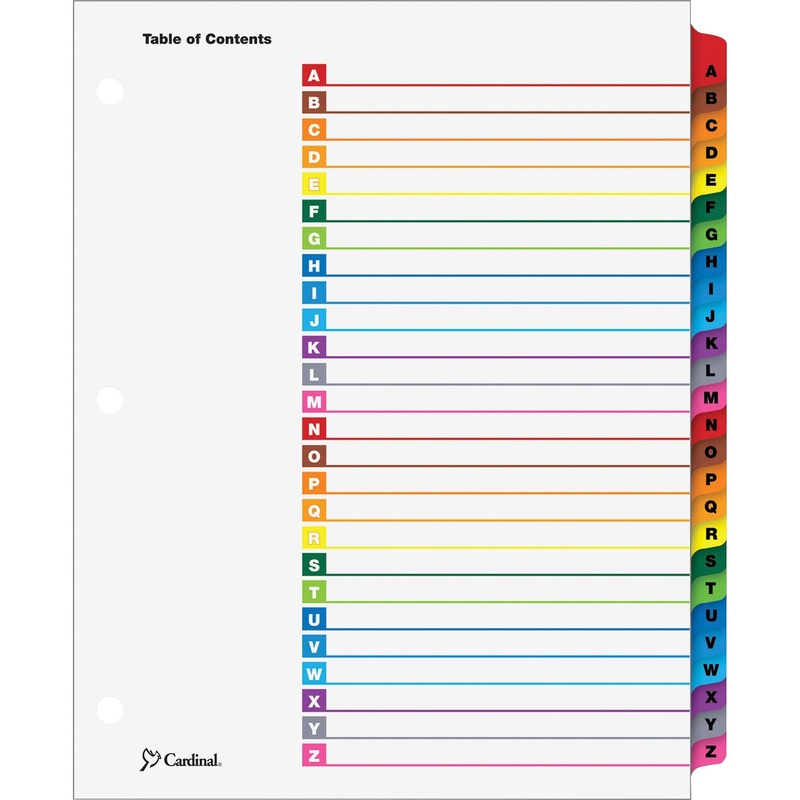 Cardinal A-Z OneStep Index System – CRD60218