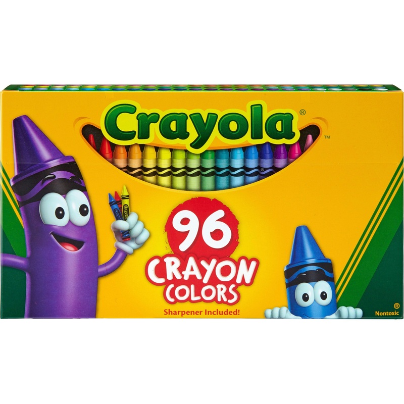 Crayola Built-in Sharpener 96 Count Crayons – CYO520096